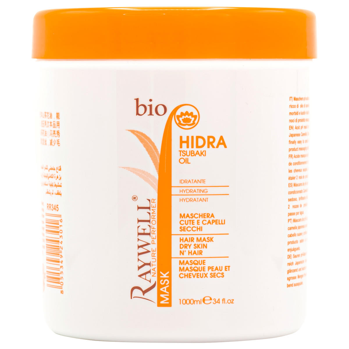 044384 -- 000 (5452) RAYWELL BIO HYDRA MASCHERA CAPELLI SECCHI 1000ML. RR345 - immagine 1
