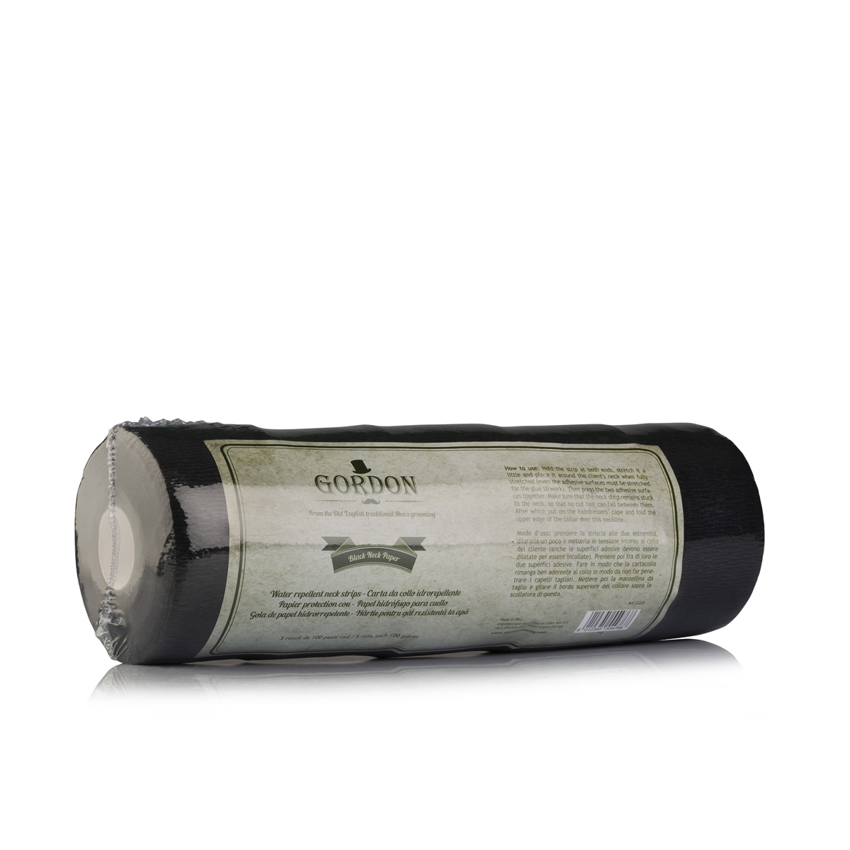 063710 -- 000 (8541) LABOR GORDON CARTA COLLO ADESIVA NERA COD. G225 - immagine 1