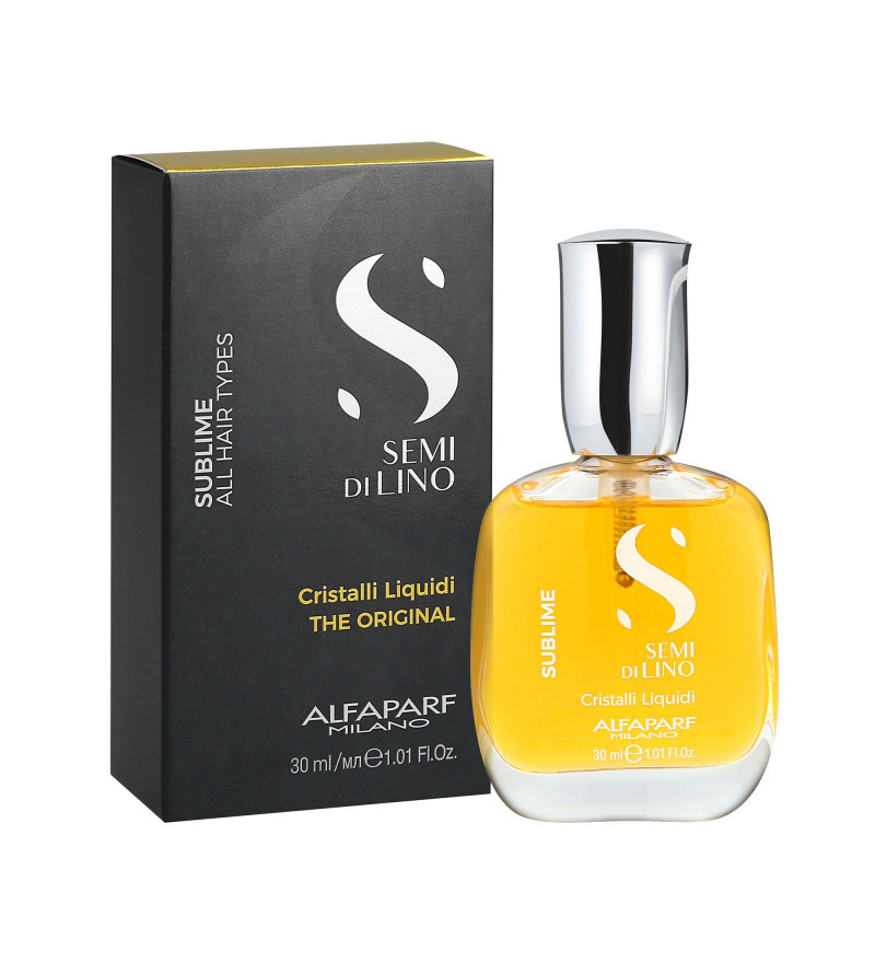 066221 -- 000 (9128) ALFAPARF CRISTALLI LIQUIDI SUBLIME SEMI DI LINO 30ML. - immagine 1