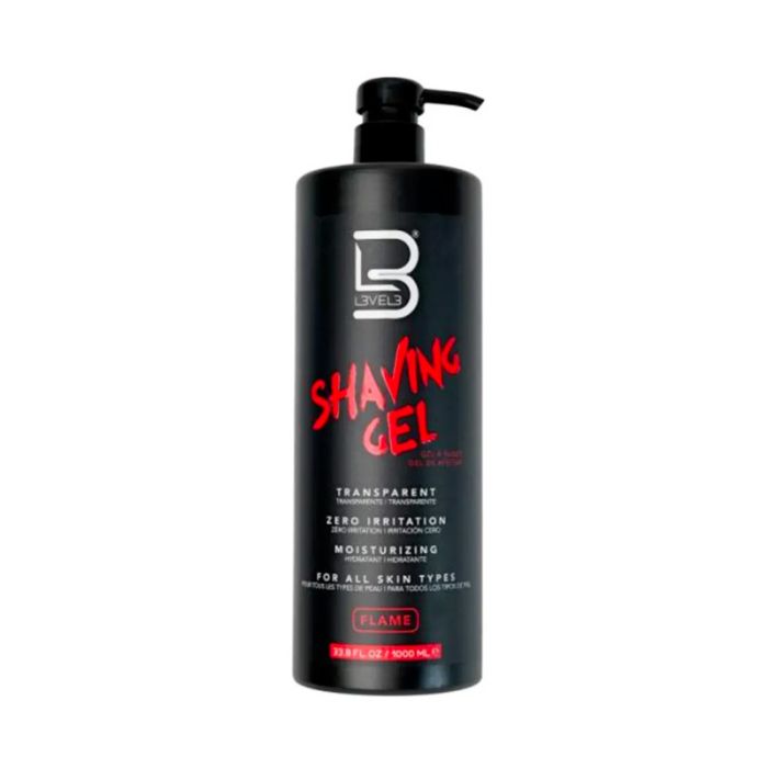 092908 -- 000 (9218) L3VEL3 SHAVING GEL FLAME 500 ML. LV3153 - immagine 1