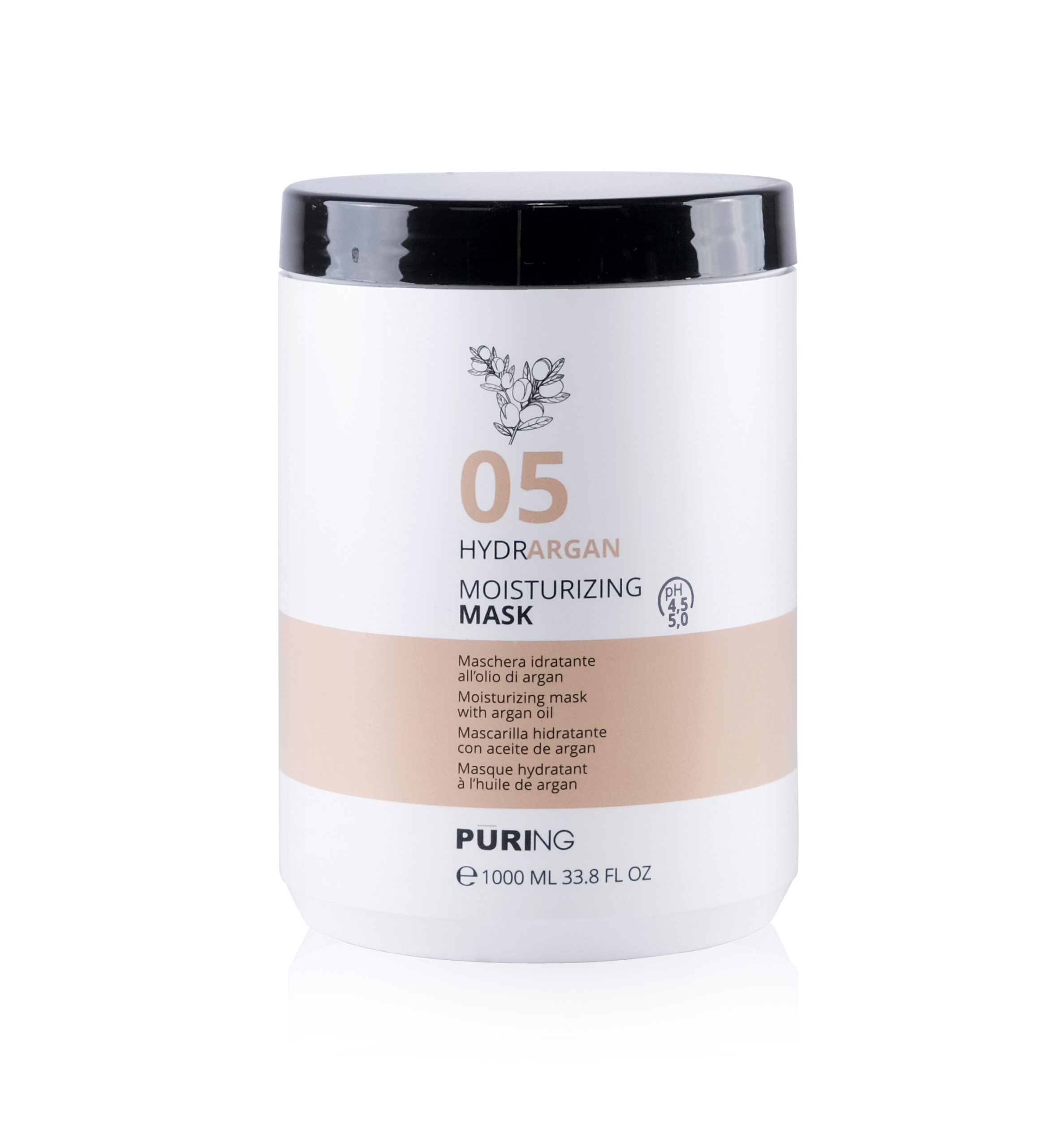 1027464 -- 000 (9054) PURING 05 HYDRARGAN MASCHERA IDRATANTE ARGAN 1000 ML. - immagine 1