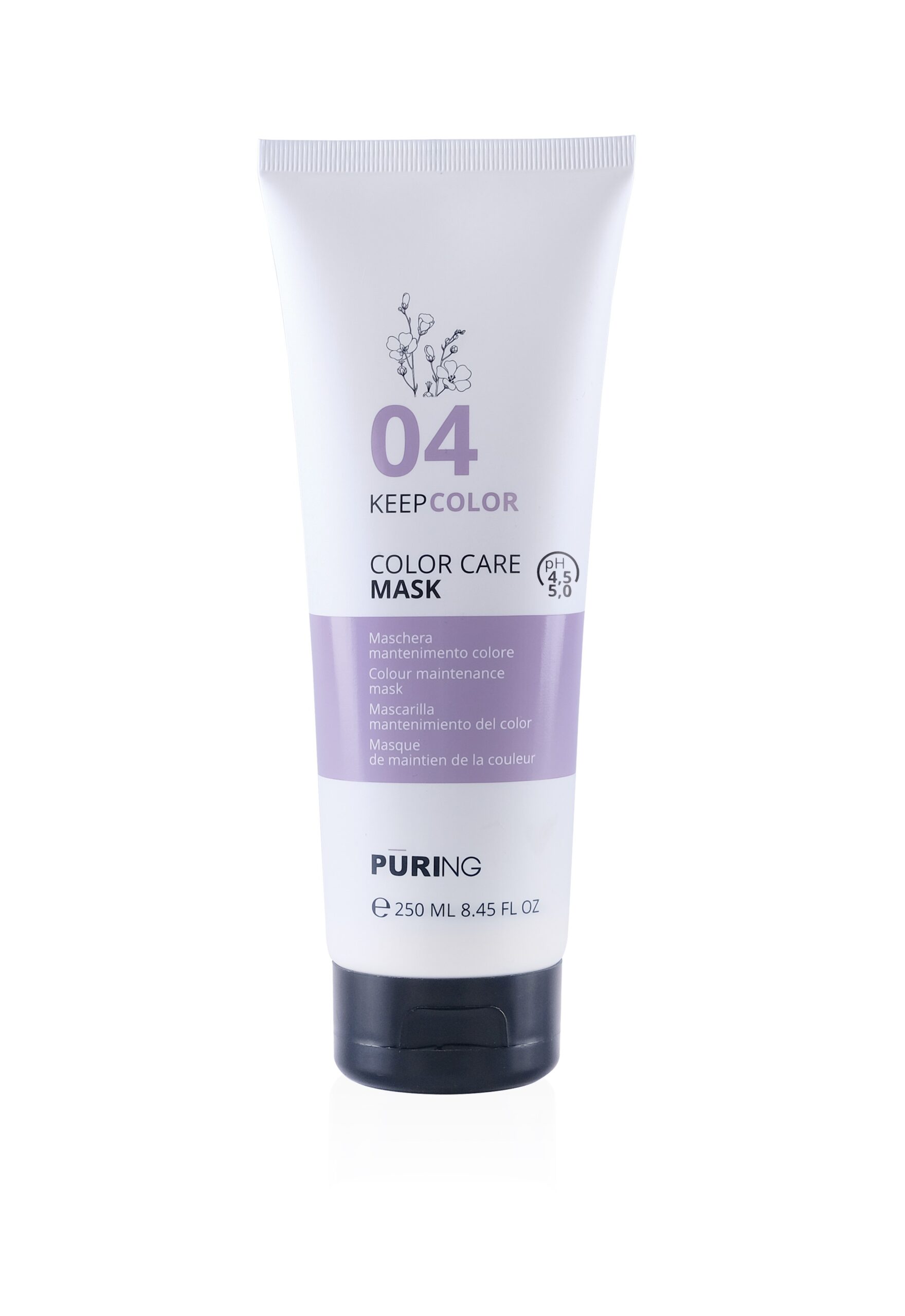 1027473 -- 000 (8955) PURING 04 KEEPCOLOR MASCHERA MANTENIMENTO COLORE 250 ML. - immagine 1
