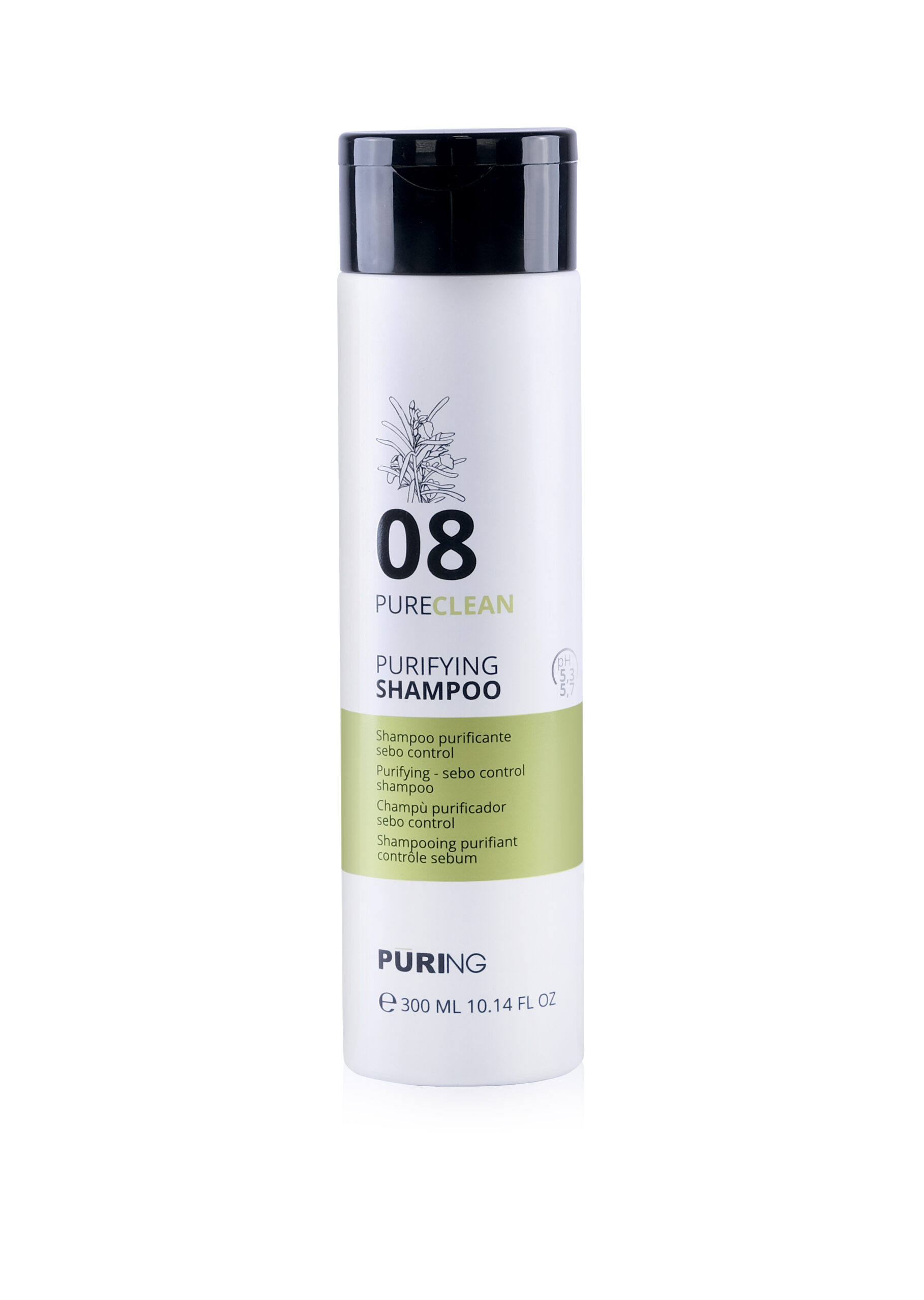 1027478 -- 000 (8963) PURING 08 PURECLEAN SHAMPOO PURIFICANTE SEBO 300ML - immagine 1