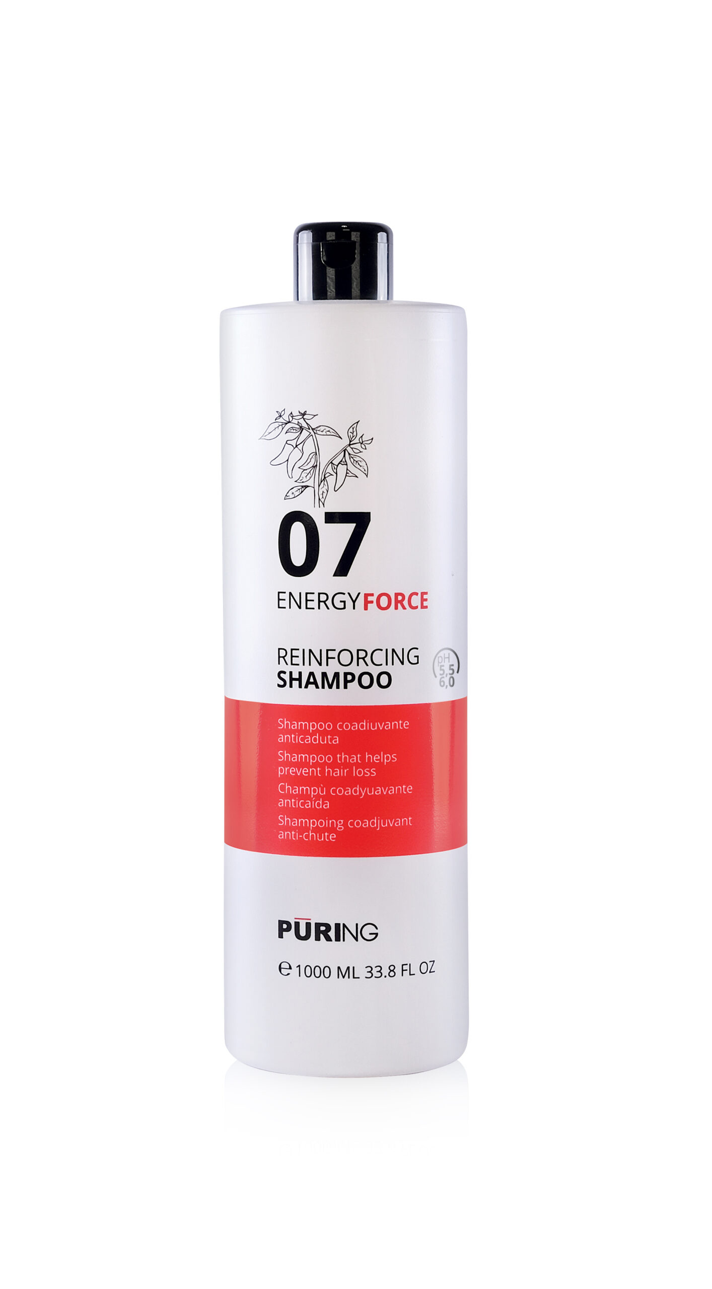 1027487 -- 000 (9056) PURING 07 ENERGYFORCE SHAMPOO ANTICADUTA 1000ML - immagine 1