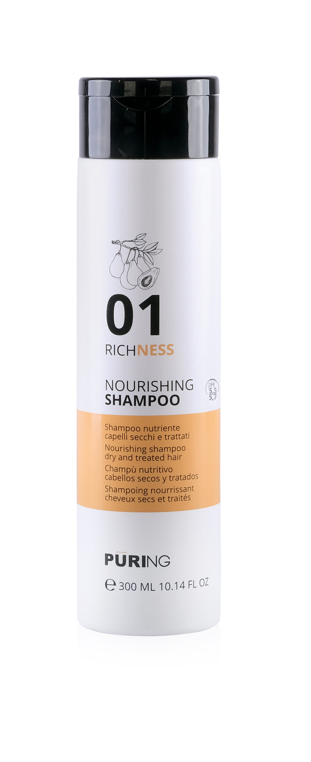 1027491 -- 000 (8967) PURING 01 RICHNESS SHAMPOO NUTRIENTE CAPELLI SECCHI 300ML - immagine 1