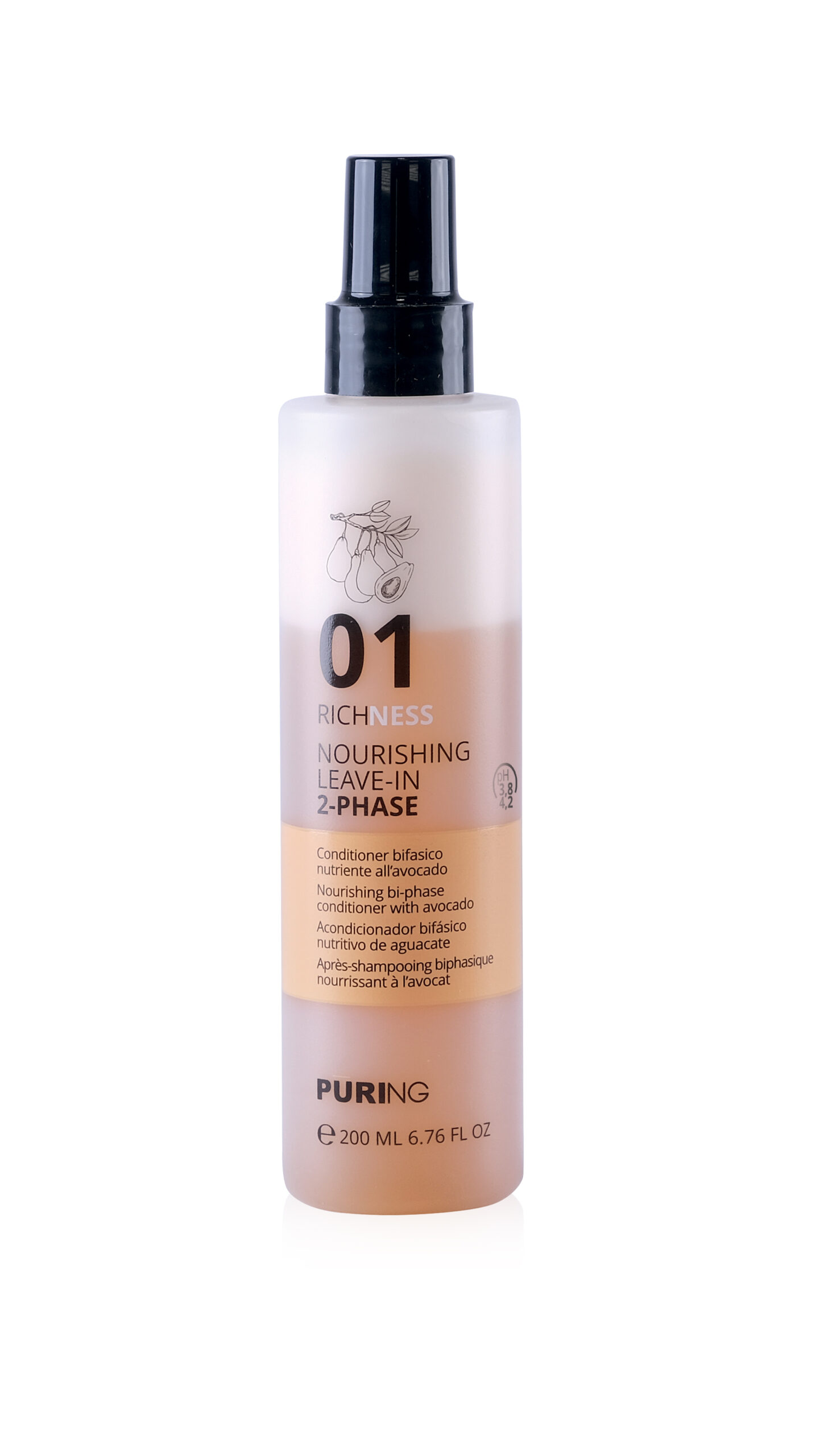 1027499 -- 000 (8936) PURING 01 RICHNESS CONDITIONER BIFASICO NUTRIENTE 200ML. - immagine 1
