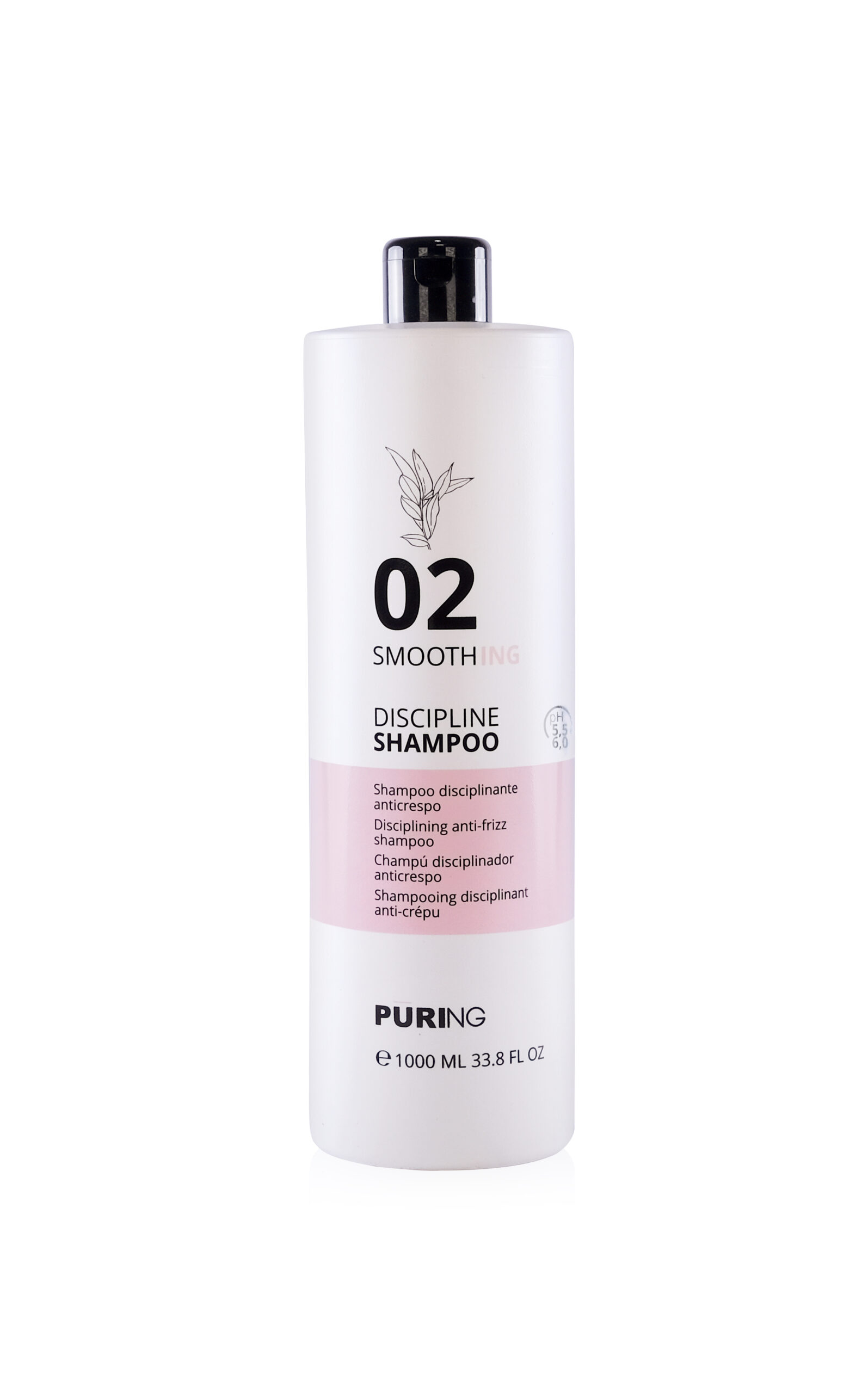 1027626 -- 000 (9059) PURING 02 SMOOTHING SHAMPOO LISCIANTE ANTICRESPO 1000 ML - immagine 1