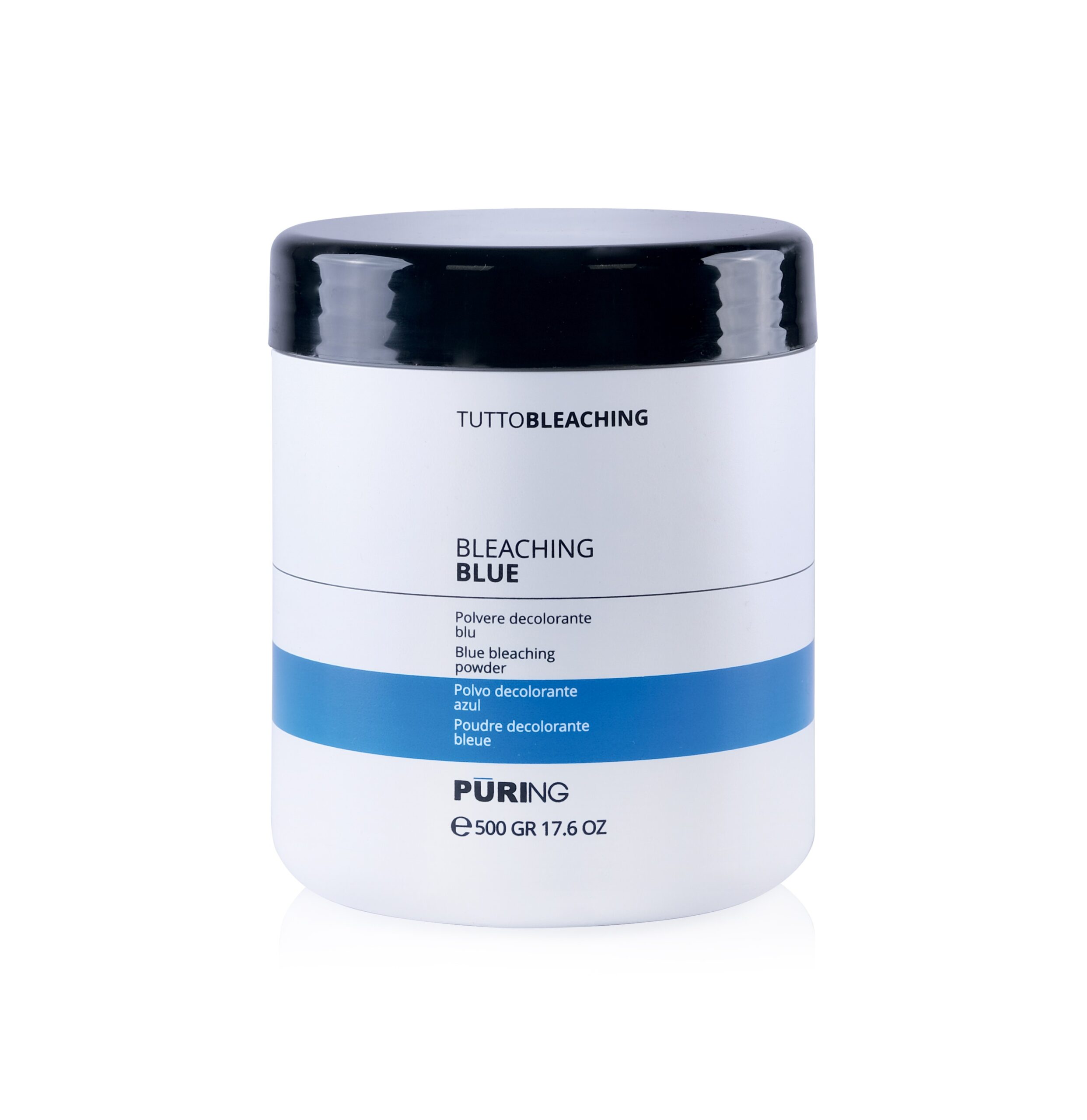 1027797 -- 000 (9041) PURING TUTTOBLEACHING POLVERE DECOLORANTE DUST FREE BLU 500GR. - immagine 1