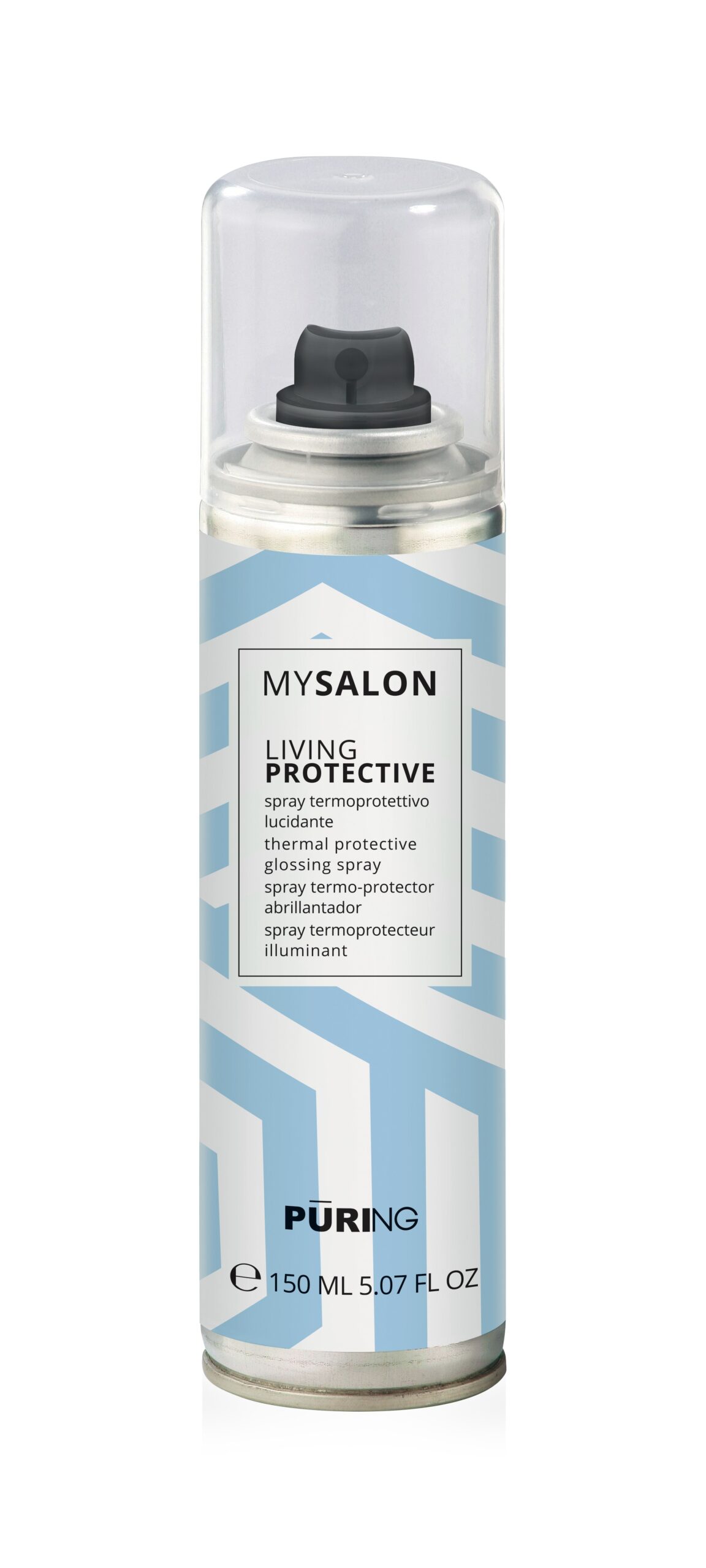1027824 -- 000 (9040) PURING MY SALON SPRAY TERMOPROTETTIVO LUCIDANTE 150ML. - immagine 1