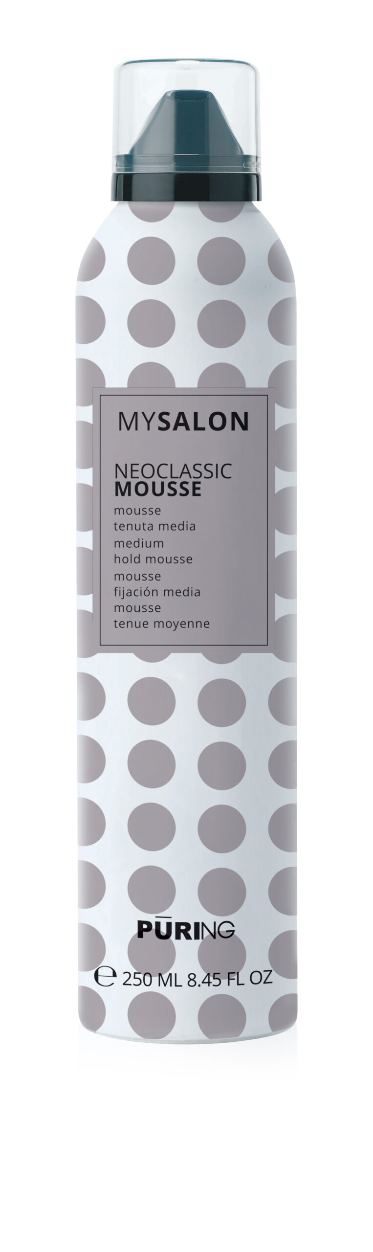 1027855 -- 000 (9042) PURING MYSALON MOUSSE TENUTA SOFT A FISSAGGIO NATURALE 250ML - immagine 1