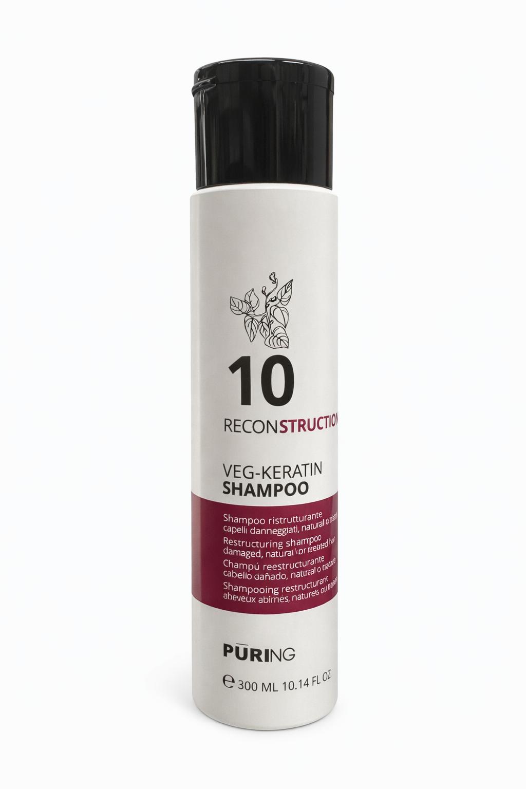 1027947 -- 000 (8960) PURING 10 RECONSTRUCTION SHAMPOO RICOSTRUZIONE 300ML - immagine 1
