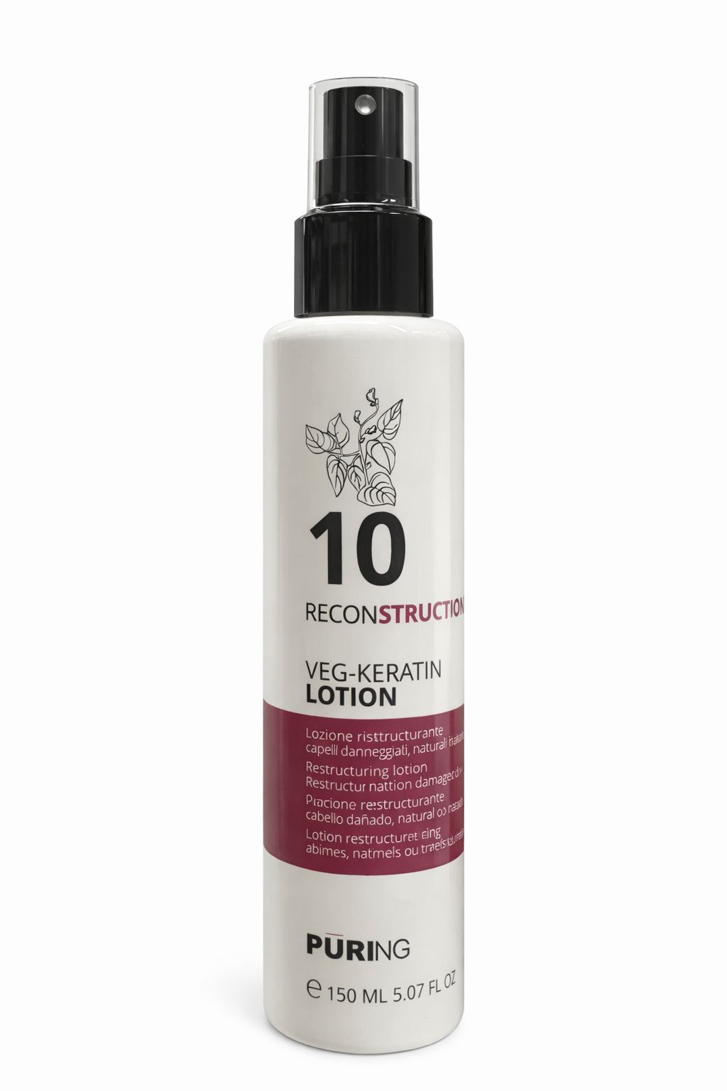 1027952 -- 000 (8937) PURING 10 RECOSTRUCTION SPRAY RICOSTRUZIONE 150 ML. - immagine 1