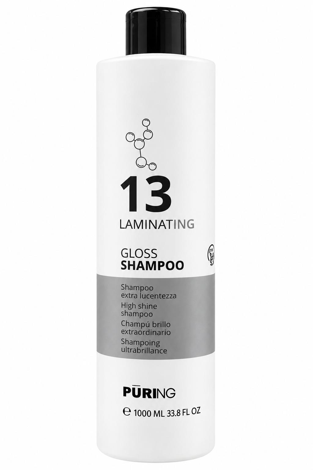 1090049 -- 000 (13376) PURING 13 GLOSS LAMINATING SHAMPOO 1000 ML. - immagine 1
