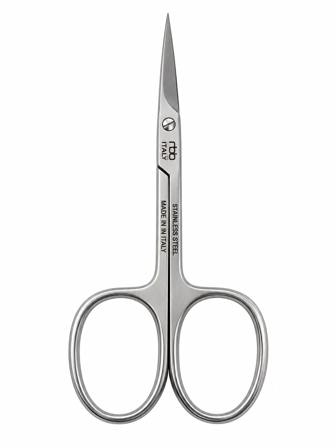 644C -- 000 (8621) RBB FORBICI PELLE INOX CURVA 3,5" - immagine 1