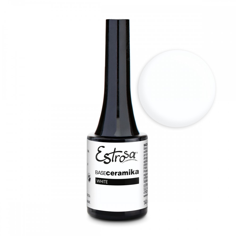 8702 -- 000 (12850) ESTROSA BASE CERAMIKA 14 ML. WHITE. - immagine 1