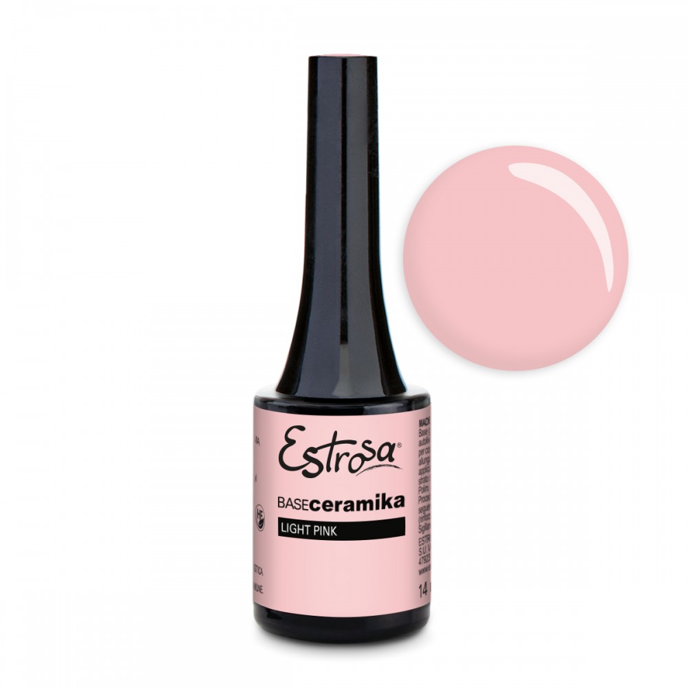 8704 -- 000 (12851) ESTROSA BASE CERAMIKA 14 ML. LIGHT PINK. - immagine 1