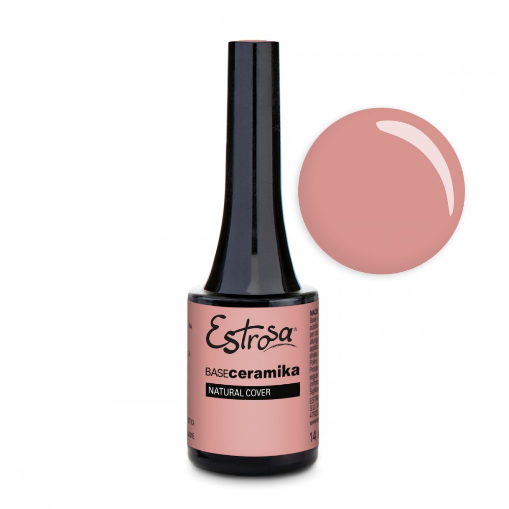 8712 -- 000 (12853) ESTROSA BASE CERAMIKA 14 ML. NATURAL COVER. - immagine 1