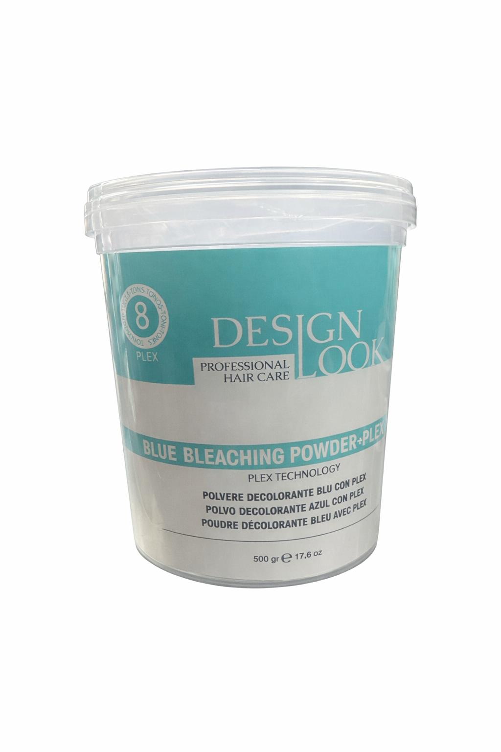 DLPEL43171 -- 000 (6143) DESIGN LOOK POLVERE DECOLORANTE BLU 8 TONI PLEX 500GR - immagine 1