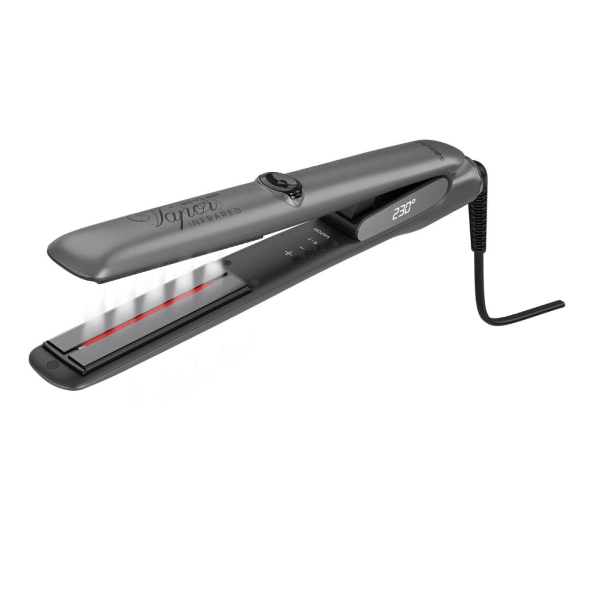 PPIAVAPOING_01 -- 000 (8743) GAMMAPIU' PIASTRA VAPOR STYLER INFRARED ANTRACITE - immagine 1